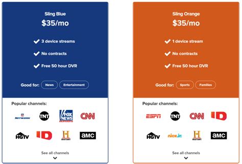 How much is sling tv monthly - Sling TV is billed on a monthly basis, unless you signed up with a prepaid service offer. As a Sling TV customer, you will be billed in advance at the beginning of your 30-day service period. The day of the month your bill is due is based on the date you signed up. For example, if you signed up on November 7th, your first payment would cover you through …